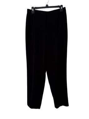 Amanda Smith Black High-Waist Straight Trousers